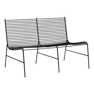 Čierna kovová záhradná lavica String – Hübsch