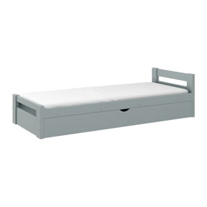 Sivá detská posteľ s úložným priestorom 80x180 cm Nela - Lano Meble